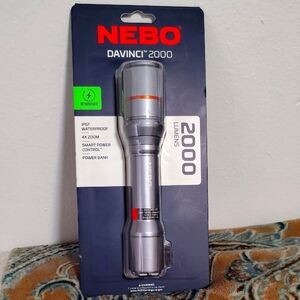 Nebo Davinci 2000 Lumen Flashlight IP67- Silver